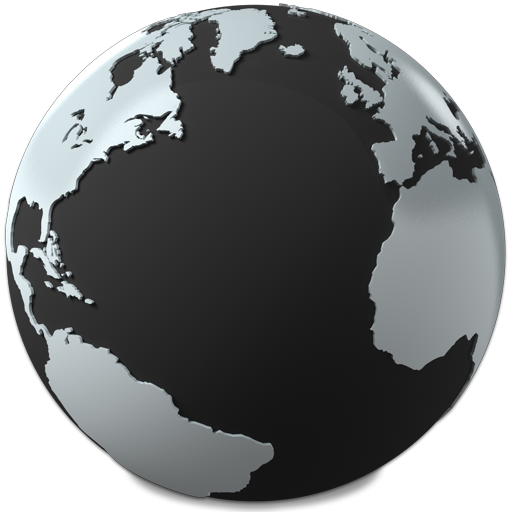 World Png Image (black)