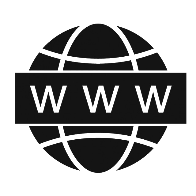 World Wide Web Png File (black, lavender, white)