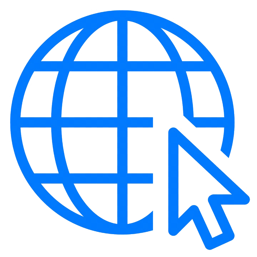 World Wide Web Png Image File (blue, white)