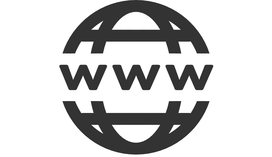 World Wide Web Transparent (black, white)