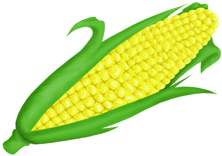 Corn On Cob Clip Art Png (olive, black, white)