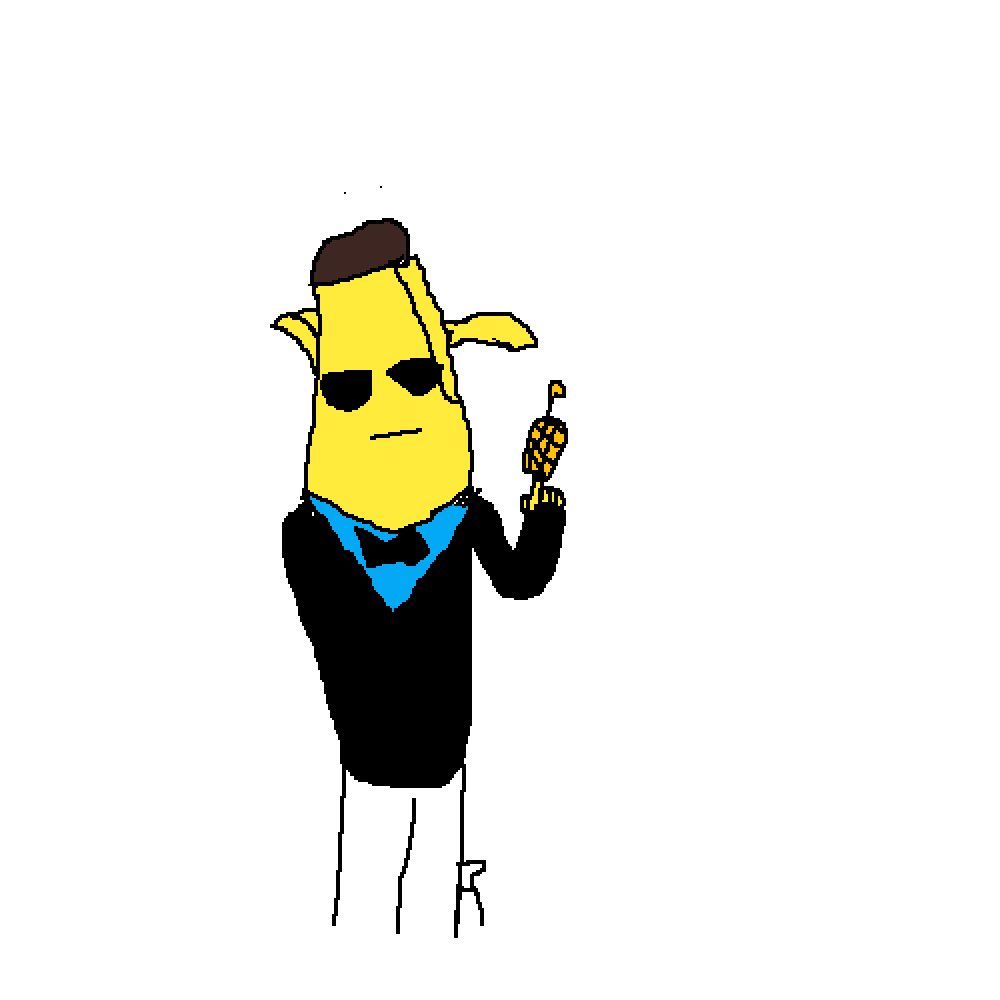 Fornite Agent Peely Png Pic (black, yellow)