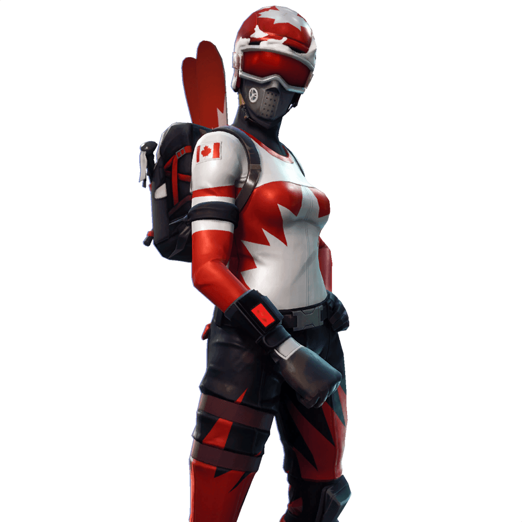 Fornite Alpine Ace Canada Png File (black, gray)