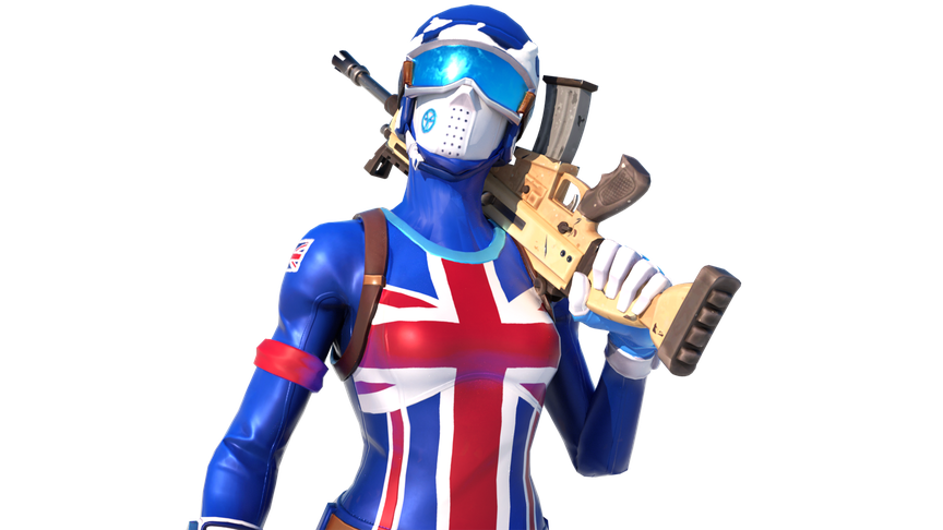 Fornite Alpine Ace France Png Isolated Hd (teal, black, white)