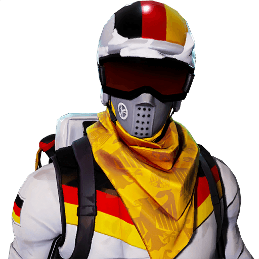 Fornite Alpine Ace France Png Picture (black, gray)