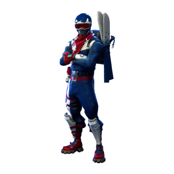 Fornite Alpine Ace Usa Png (black)