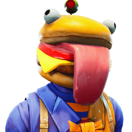 Fornite Beef Boss Png File (black, maroon, salmon, yellow)