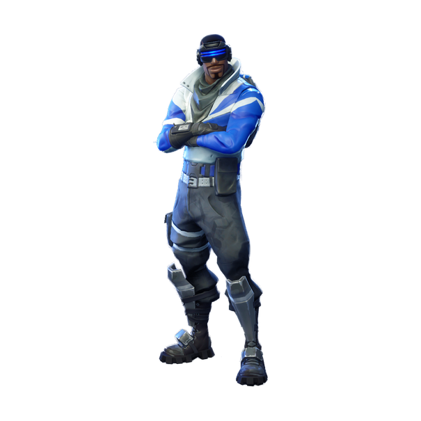 Fornite Blue Striker Png (black)