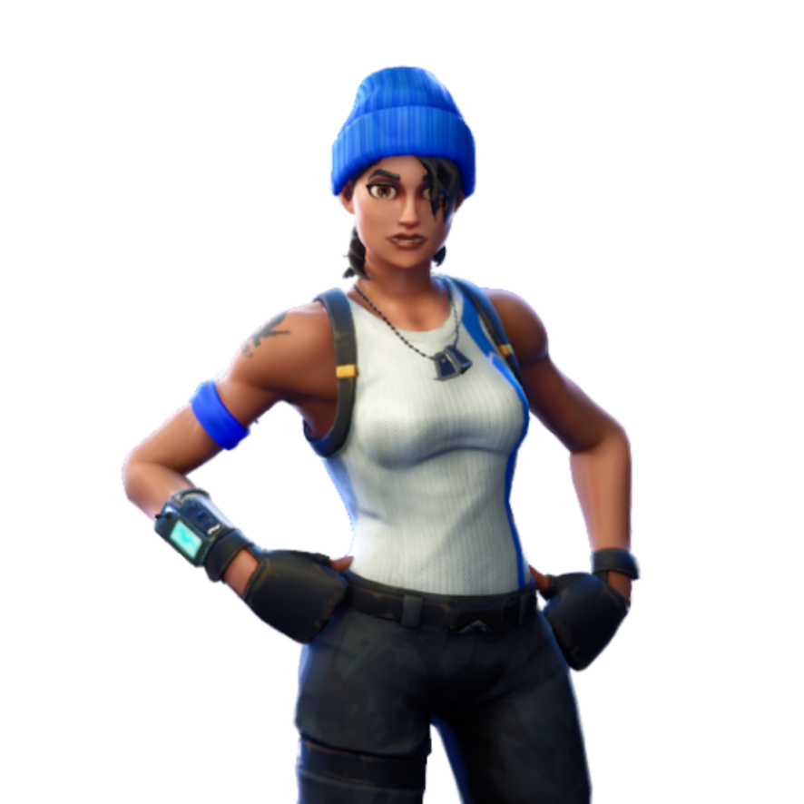 Fornite Blue Team Leader Png File (black)