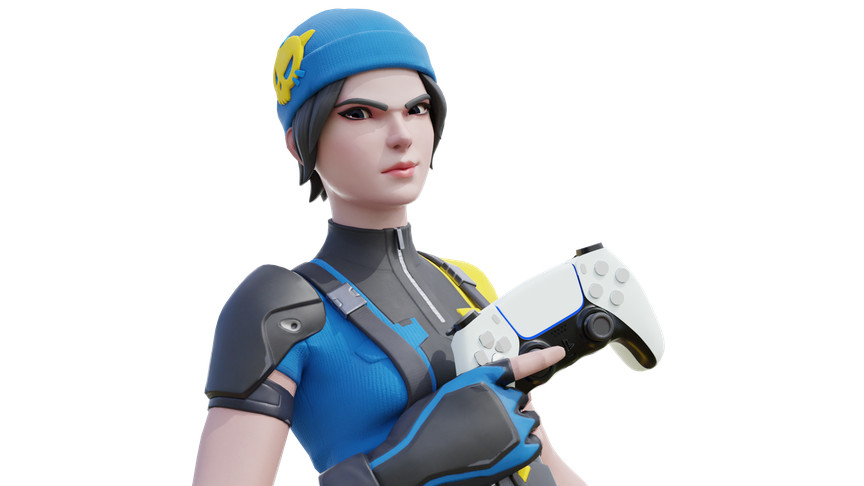 Fornite Blue Team Leader Png Pic (black, lavender)