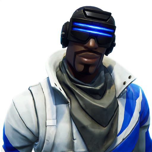 Fornite Blue Team Leader Png (navy, white, gray, lavender, black)