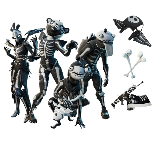 Fornite Bone Ravage Png Clipart (black)