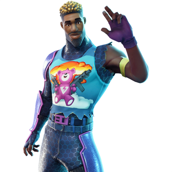 Fornite Brite Bomber Png Image (black, maroon)