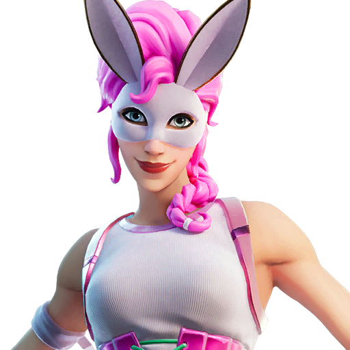 Fornite Bunny Brawler Png Clipart (black, silver, beige, lavender)