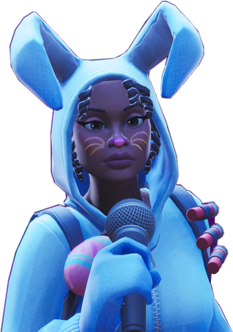 Fornite Bunny Brawler Png Free Download (black, gray, mint, silver)