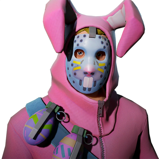 Fornite Bunny Brawler Png Isolated File (indigo, black, gray, silver)