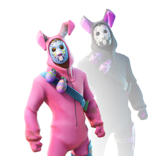 Fornite Bunny Brawler Png Isolated Hd (black)