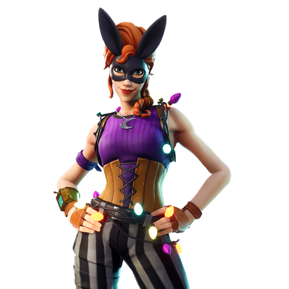 Fornite Bunnymoon Png File (black, white)