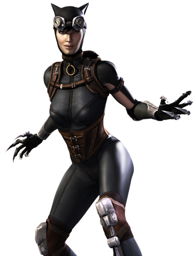 Fornite Catwoman Comic Book Outfit Png Isolated Hd (black)