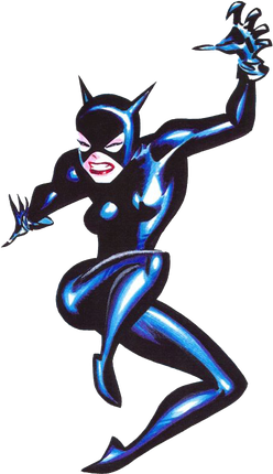 Fornite Catwoman Comic Book Outfit Png Isolated Pic (black)