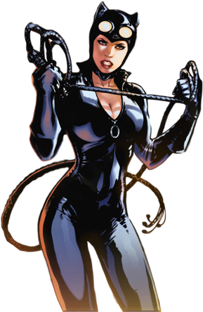 Fornite Catwoman Comic Book Outfit Png Transparent (black)