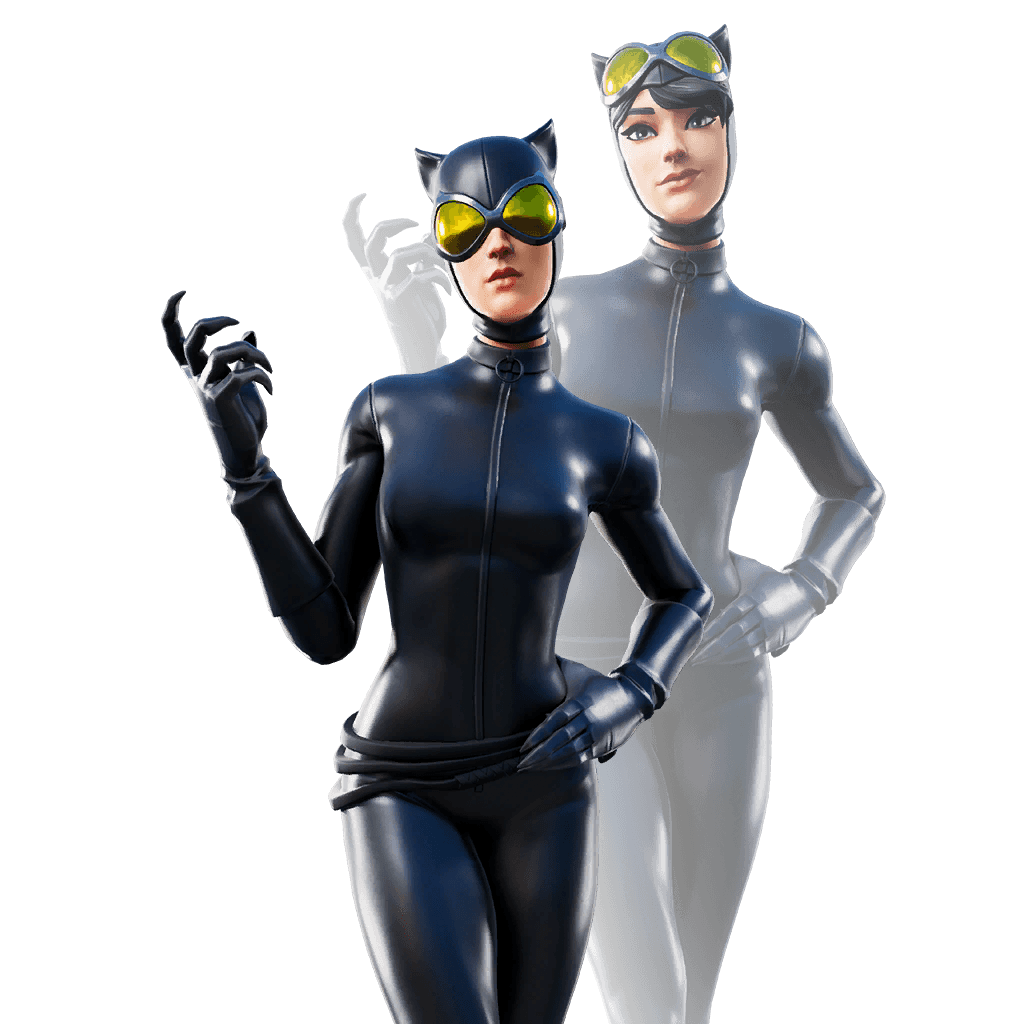 Fornite Catwoman Zero Png Clipart (black, gray)