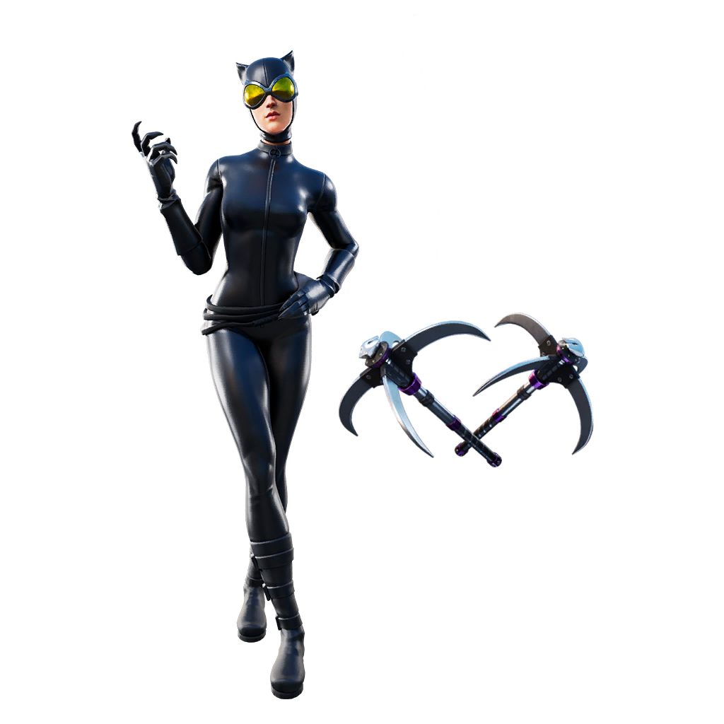 Fornite Catwoman Zero Png Transparent (black, gray, silver, white)