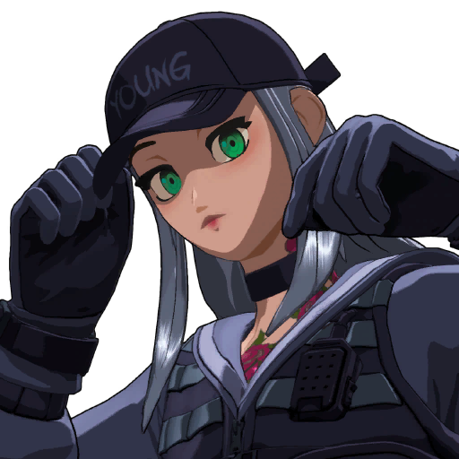 Fornite Chigusa Png Hd (indigo, black, salmon)