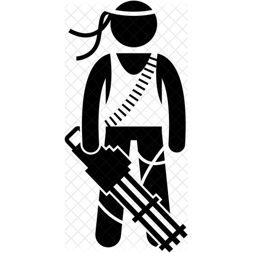 Fornite Commando Png Image (black)