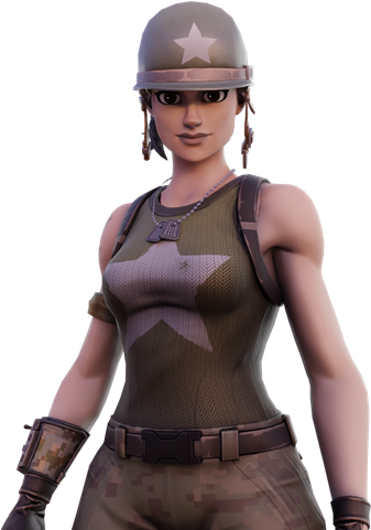 Fornite Commando Png Isolated Pic (black, silver)