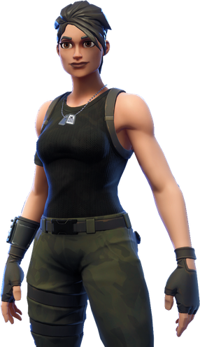 Fornite Commando Png (black)