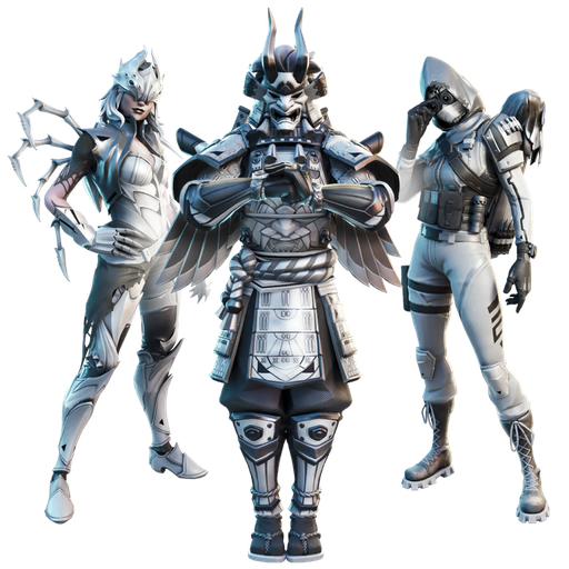 Fornite Corrupted Shogun Png (black)