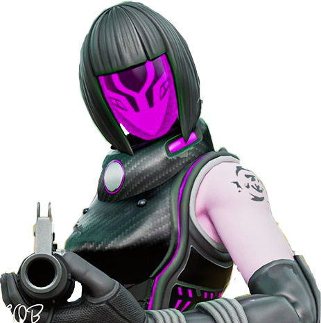 Fornite Corrupted Voyager Png Hd (black, purplish red, lavender, white)