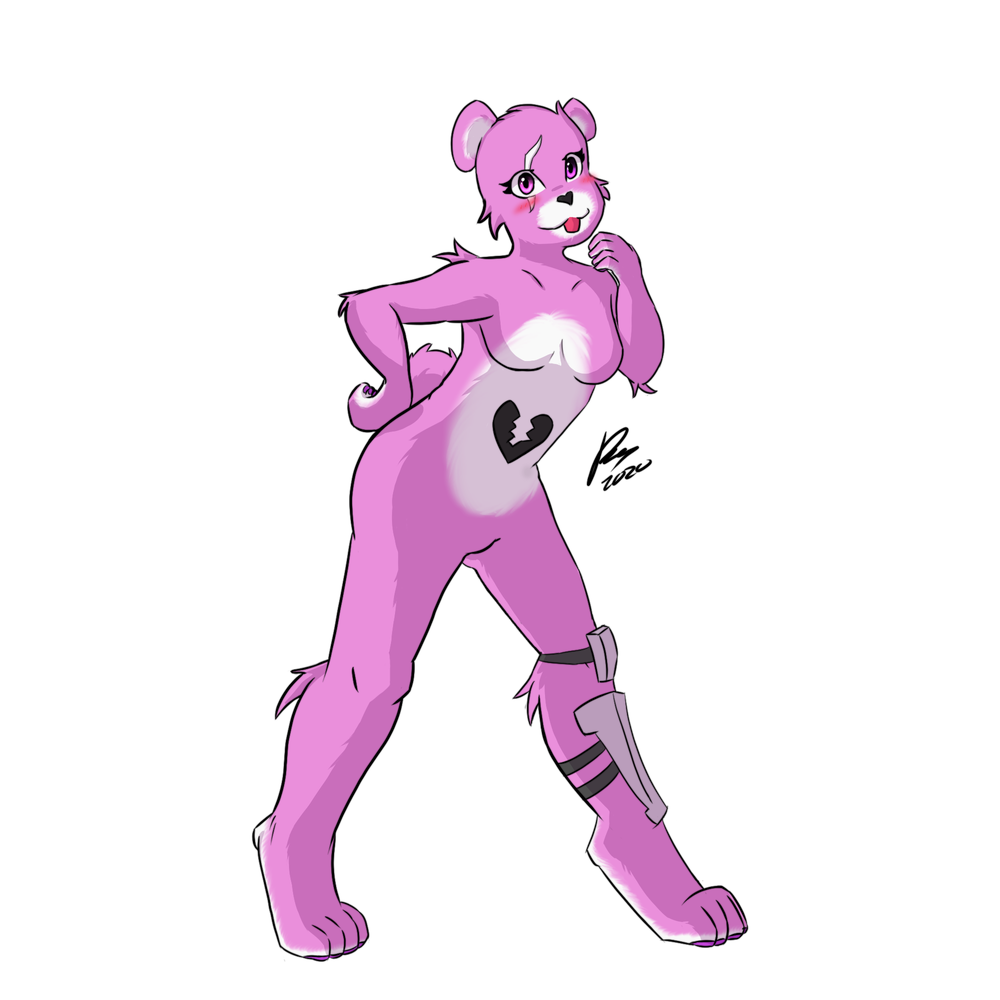 Fornite Cuddle Team Leader Png Clipart (black, silver, plum)