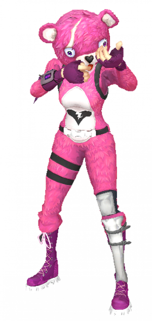 Fornite Cuddle Team Leader Png Isolated Hd (black, white)