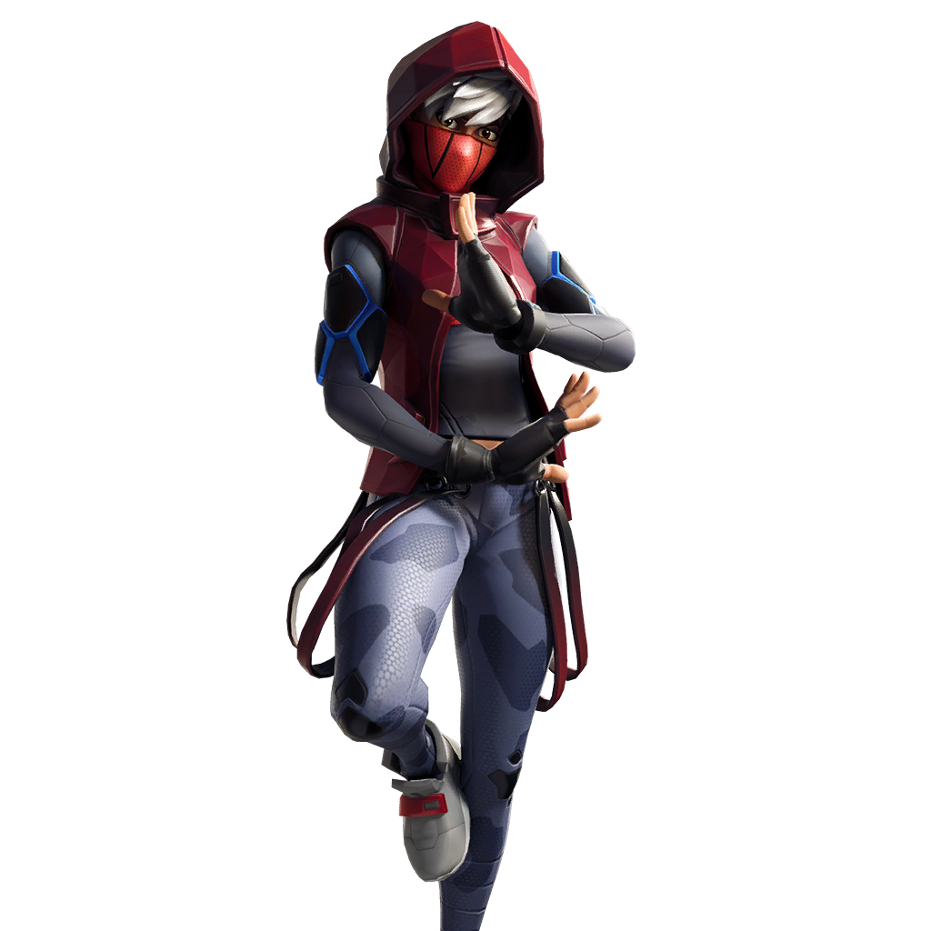 Fornite Daring Duelist Png File (black, gray, silver)