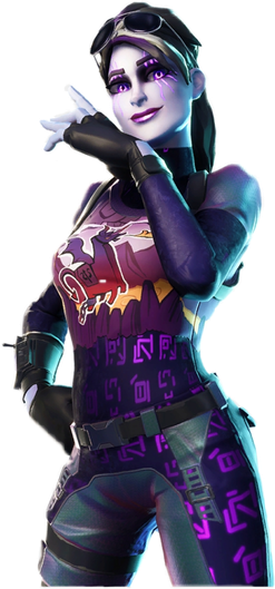 Fornite Dark Bomber Png (black)