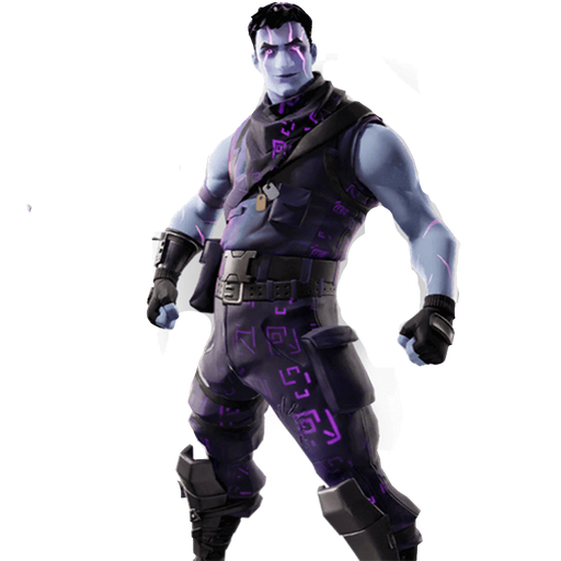 Fornite Dark Jonesy Png (black, gray)