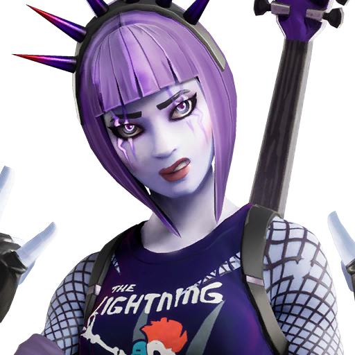 Fornite Dark Power Chord Png (indigo, black, gray, silver)