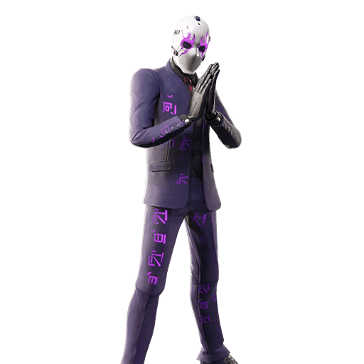 Fornite Dark Wild Card Png (black, gray, lavender, white)