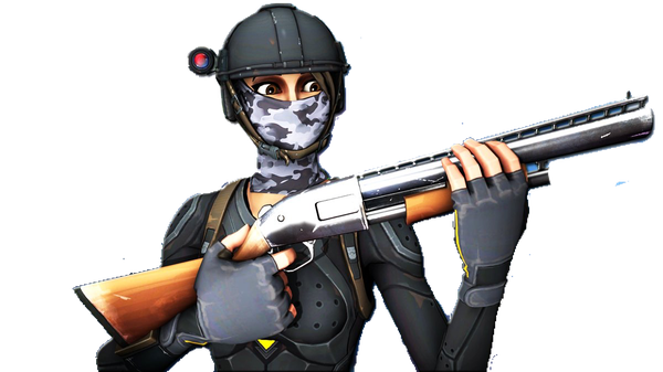 Fornite Elite Agent Png Clipart (black, white)