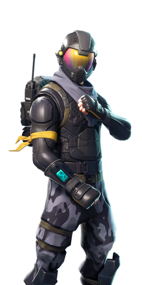 Fornite Elite Agent Png Hd (black)