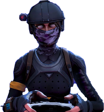 Fornite Elite Agent Png Isolated File (black)