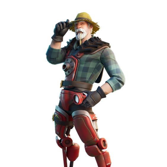 Fornite Farmer Steel Png Hd (black)