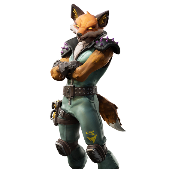 Fornite Fennix Png (black)