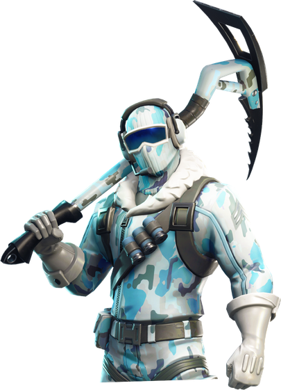 Fornite Frostbite Png Image (black, white)