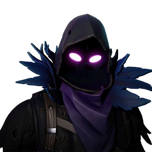 Fornite Frozen Raven Png File (black, gray)