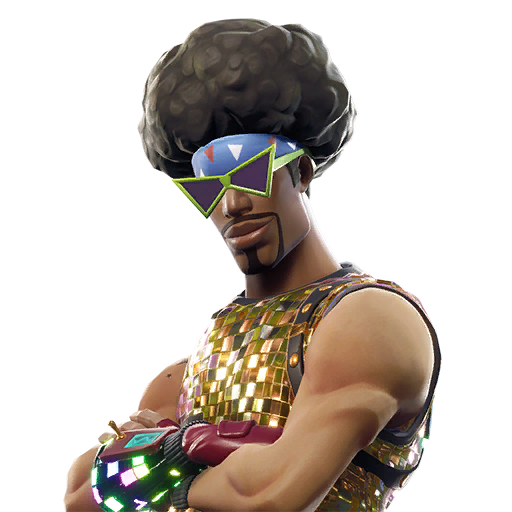 Fornite Funk Ops Png (silver, lavender)