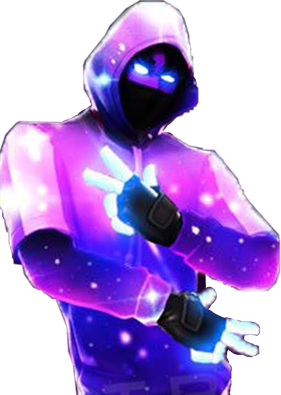 Fornite Galaxy Skin Fortnite Png Hd (black, white)