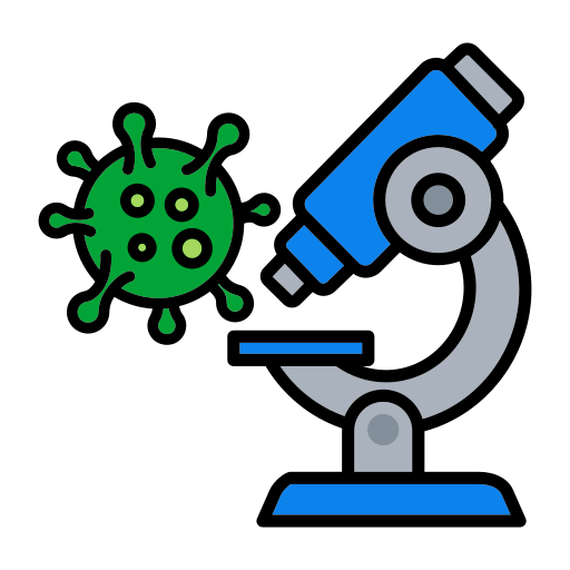 Corona Virus Research Lap Microscope Research Test Virus Corona Icon Free Png Icon Download (silver, navy, black, teal, green)